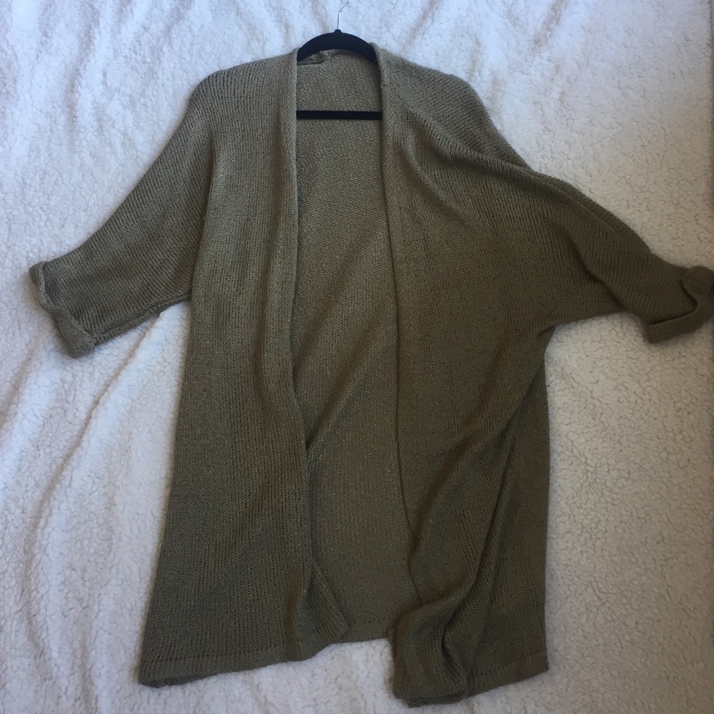 Oversized knit cardigan